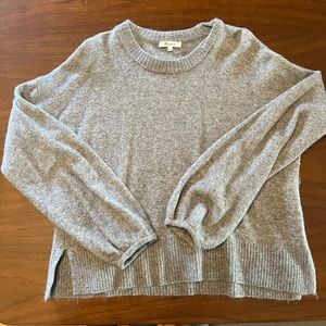Grey Madewell Balloon Sleeve Sweater - Size Large